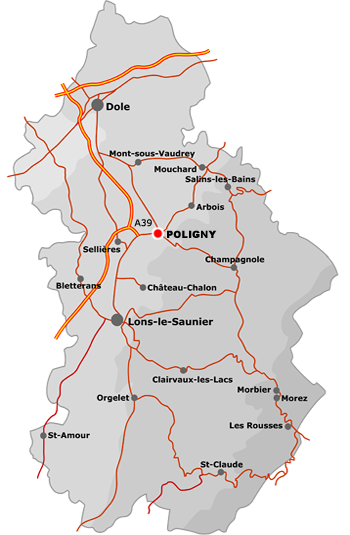 Accès : Carte du Jura